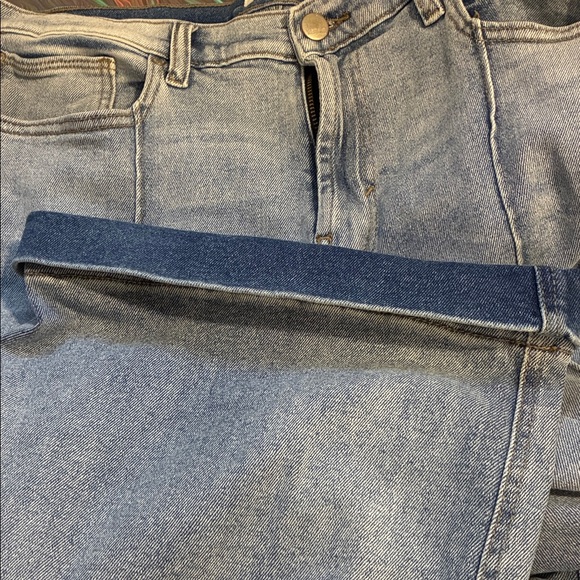 Kensie Denim Blue Flare Jeans - Picture 11 of 13